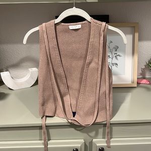 Ribbed Wrap Top